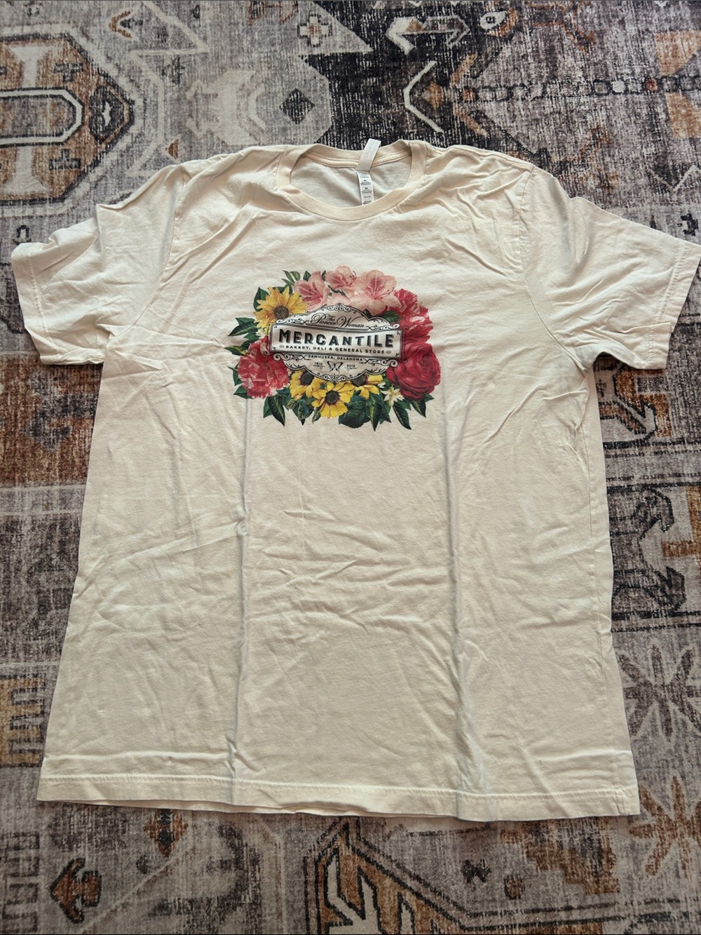 Bella Canvas Cream Floral Mercantile Short Sleeve Tee